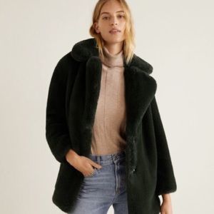Mango Faux Fur Coat